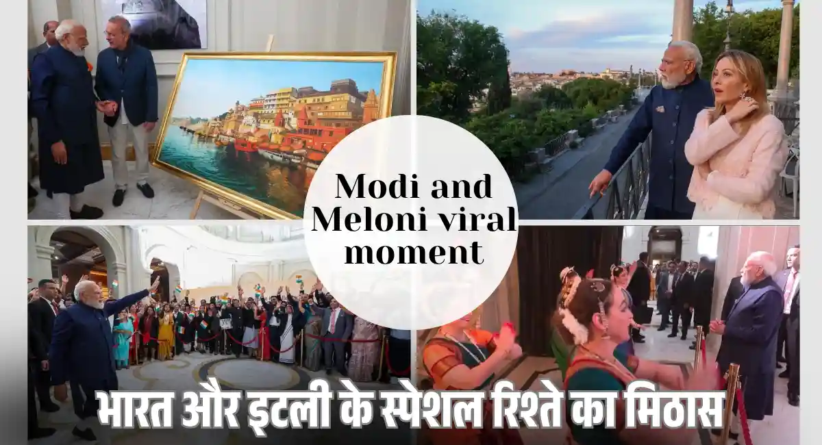 PM Modi and Meloni viral moment