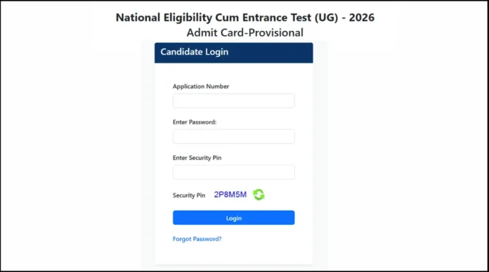 NEET UG 2026 Re-Exam Admit Card